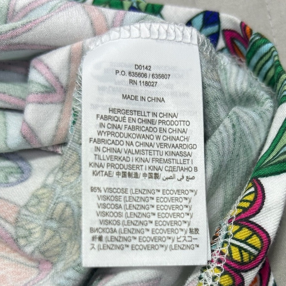 Boden Women Green Tropical Fruit Print Lenzing Ecovero Wrap Maxi Dress 4R Resort - Picture 8 of 11